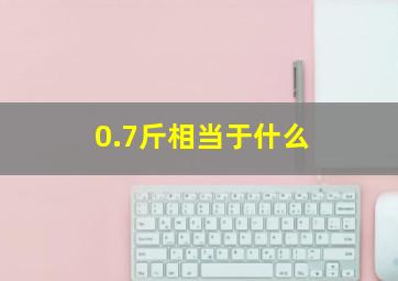 0.7斤相当于什么