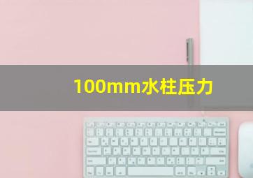 100mm水柱压力