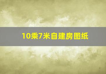 10乘7米自建房图纸