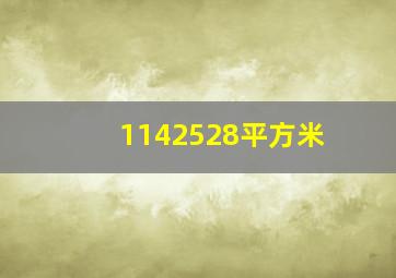 1142528平方米