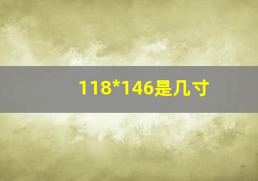 118*146是几寸