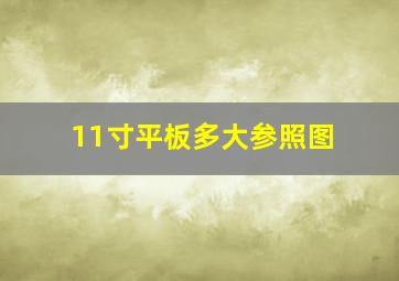 11寸平板多大参照图