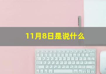 11月8日是说什么