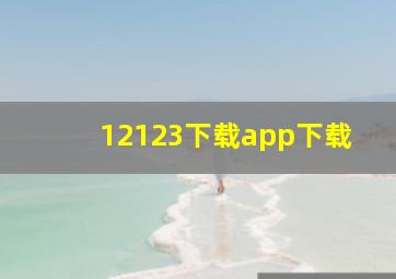 12123下载app下载