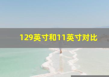 129英寸和11英寸对比