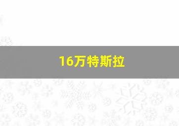 16万特斯拉