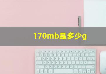 170mb是多少g