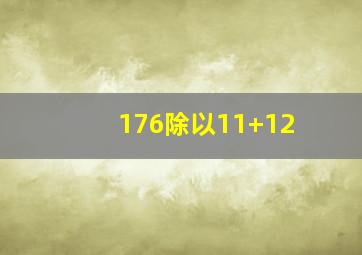 176除以11+12