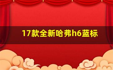 17款全新哈弗h6蓝标