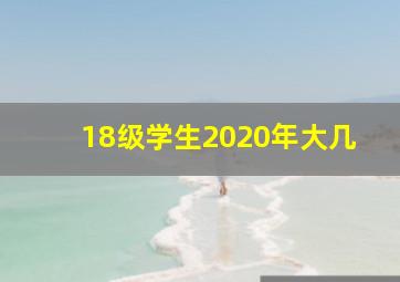 18级学生2020年大几