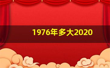 1976年多大2020