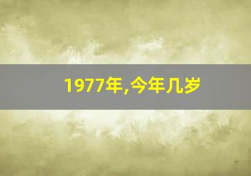 1977年,今年几岁