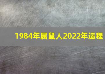 1984年属鼠人2022年运程