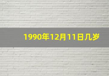 1990年12月11日几岁