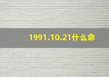 1991.10.21什么命