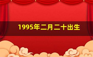 1995年二月二十出生