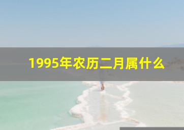 1995年农历二月属什么