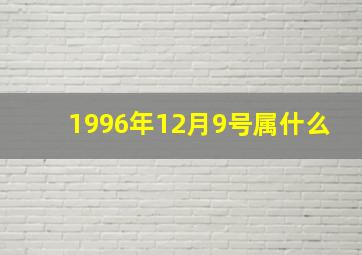 1996年12月9号属什么