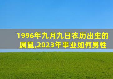 1996年九月九日农历出生的属鼠,2023年事业如何男性