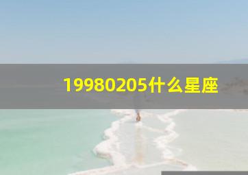 19980205什么星座