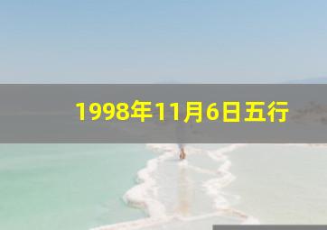 1998年11月6日五行