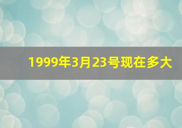 1999年3月23号现在多大