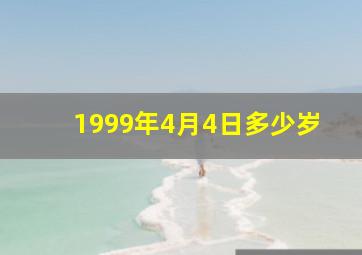 1999年4月4日多少岁