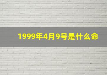 1999年4月9号是什么命