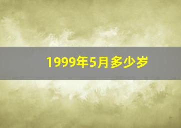 1999年5月多少岁