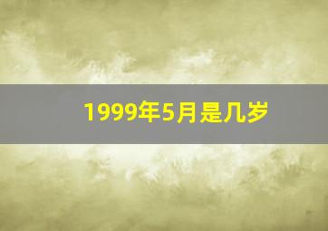 1999年5月是几岁