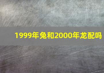 1999年兔和2000年龙配吗