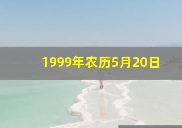 1999年农历5月20日