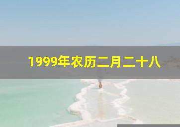 1999年农历二月二十八