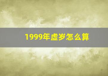 1999年虚岁怎么算