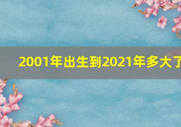 2001年出生到2021年多大了