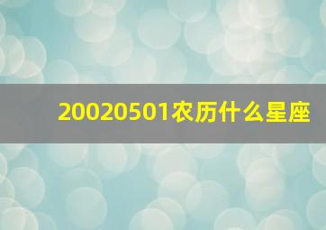 20020501农历什么星座