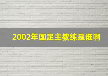 2002年国足主教练是谁啊