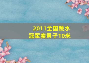 2011全国跳水冠军赛男子10米