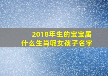 2018年生的宝宝属什么生肖呢女孩子名字