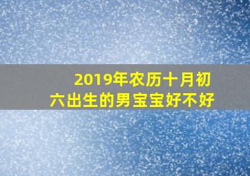 2019年农历十月初六出生的男宝宝好不好