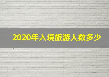 2020年入境旅游人数多少