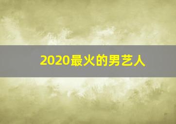 2020最火的男艺人