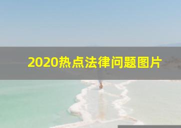 2020热点法律问题图片