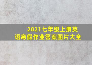 2021七年级上册英语寒假作业答案图片大全