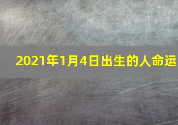 2021年1月4日出生的人命运