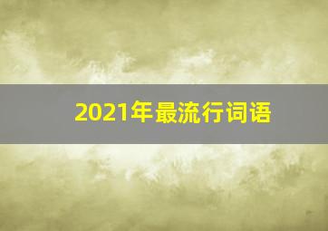 2021年最流行词语