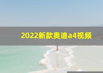 2022新款奥迪a4视频