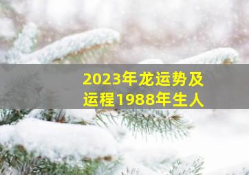 2023年龙运势及运程1988年生人