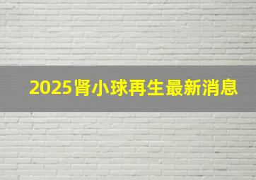 2025肾小球再生最新消息