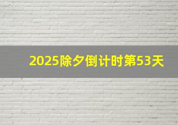 2025除夕倒计时第53天